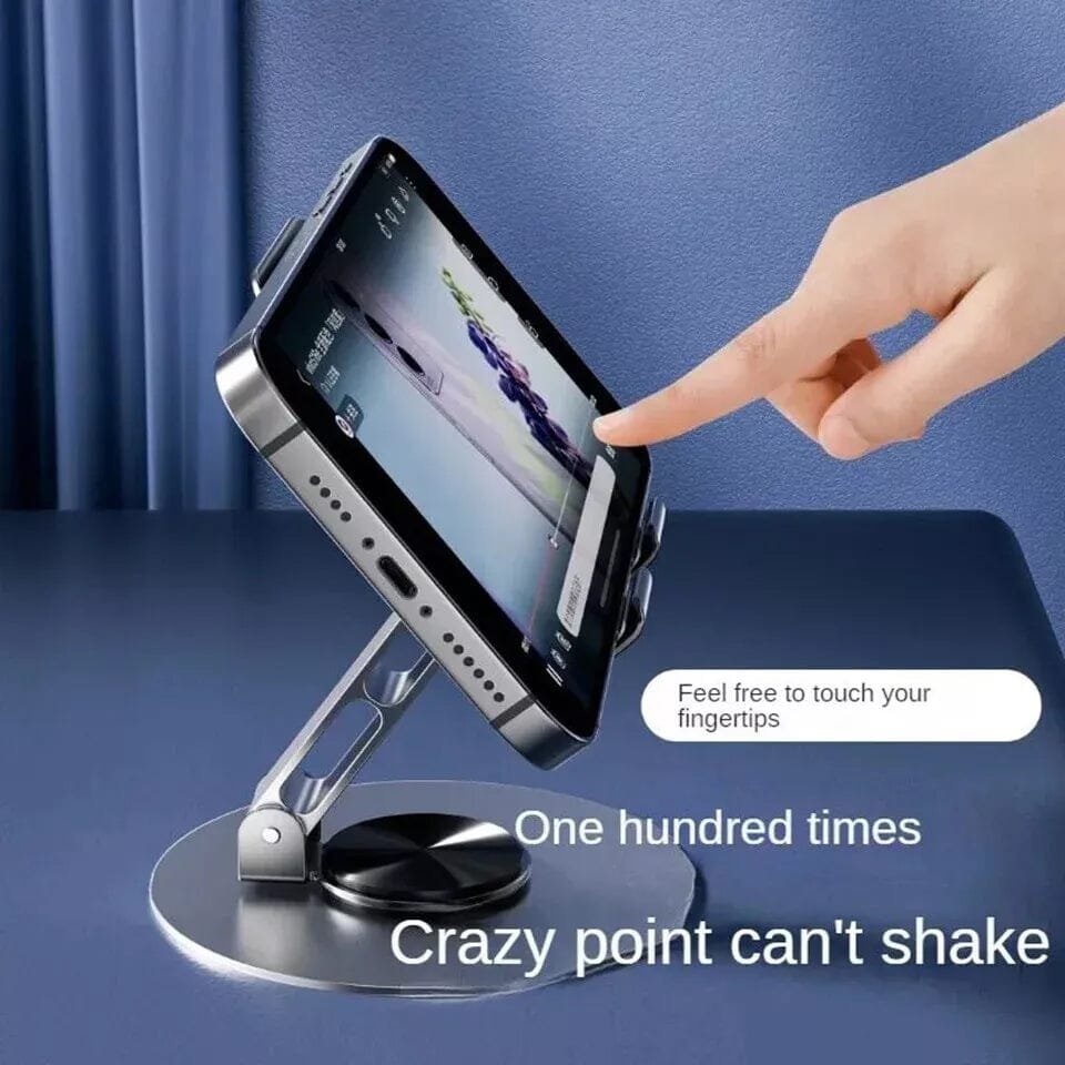 Full Metal 360-Degree Rotating Stress-Relieving Phone and Tablet Universal Stand - Image 5