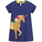 Girls Cotton Casual Jersey Dresses