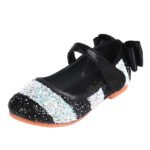 Girls' Glitters PU Sequined Jeweled Flat Shoes - Image 4