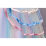 Girl's Rainbow Tulle Lace Dress - Bilde 11