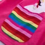 Girls' Unicorn Rainbow Flower Dress - Bilde 8