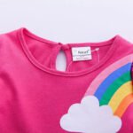 Girls' Unicorn Rainbow Flower Dress - Bilde 7