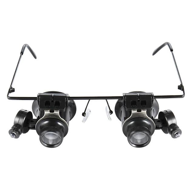 Glasses Type 20X Magnifier With White Led Light
