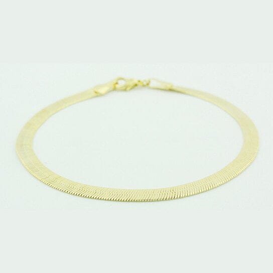 Gold Filled Herringbone 7.5 Inch Bracelet