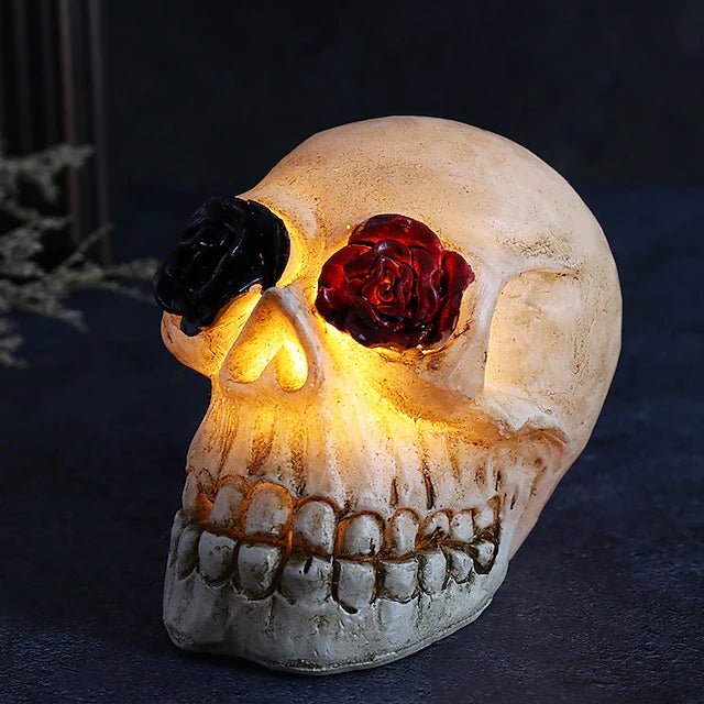 Halloween Resin Skull LED Night Light Decorative Light - Image 3