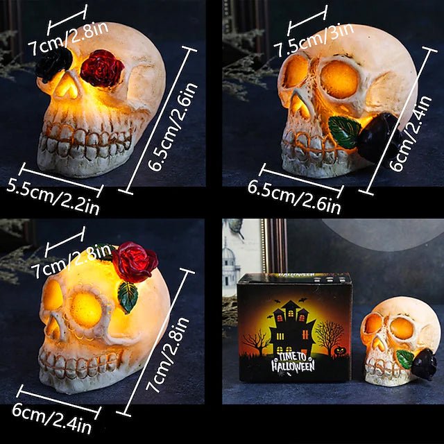 Halloween Resin Skull LED Night Light Decorative Light - Image 8
