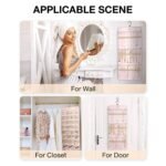 Hanging Jewelry Organizer Storage Roll - Image 16