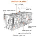 Humane Catch Release Live Animal Collapsible Galvanized Wire Trap Cage - Image 6
