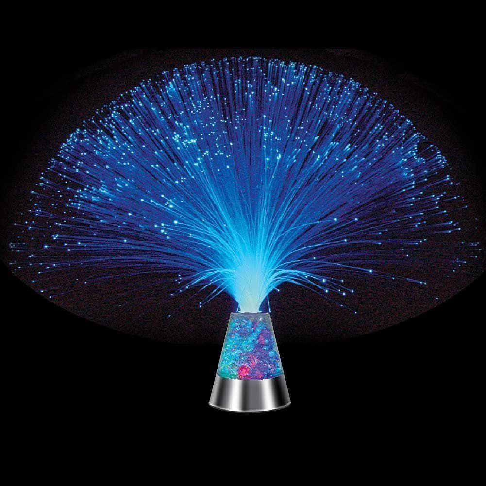 Ice Fiber Optic Light with Color-changing Crystal Base