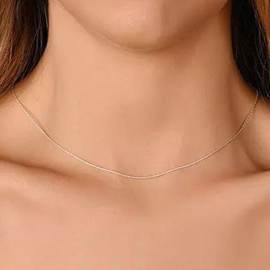 Italian Spark Chain Necklace in Solid Sterling Silver - Image 3