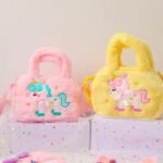 Kawaii Unicorn Pattern Plush Bag - Image 8