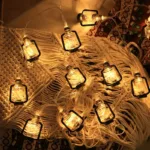 Kerosene Bottle LED String Lights Vintage Plastic Black Lantern Decor - Image 7