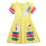 Kids Little Girls' Knee-length Short Sleeve Dress - Bilde 5