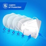 KN95 Foldable Protective Face Mask - White - Bilde 2