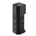 LAX Multi-Charging Tower Surge Protector 9 Outlet and 2 USB Ports - Bilde 2