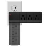 LAX Multi-Charging Tower Surge Protector 9 Outlet and 2 USB Ports - Bilde 3