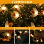 LED Solar String Bee Lights 30 Honeybees - Bilde 6