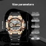 LIGE Men Digital Military Waterproof Watch - Image 4