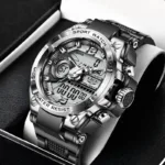 LIGE Men Digital Military Waterproof Watch - Image 2