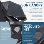 Lightweight Self Folding Baby Stroller, Ultra-Compact with One Hand Gravity Fold - Bilde 6