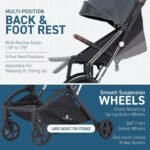 Lightweight Self Folding Baby Stroller, Ultra-Compact with One Hand Gravity Fold - Bilde 2