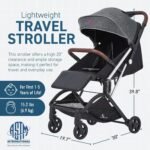 Lightweight Self Folding Baby Stroller, Ultra-Compact with One Hand Gravity Fold - Bilde 5