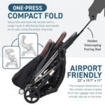 Lightweight Self Folding Baby Stroller, Ultra-Compact with One Hand Gravity Fold - Bilde 4