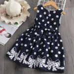 Little Girls' Dress Sundress Polka Dot Casual Lace Trims Print