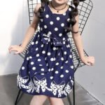 Little Girls' Dress Sundress Polka Dot Casual Lace Trims Print - Image 3