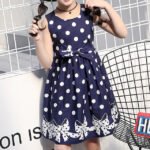 Little Girls' Dress Sundress Polka Dot Casual Lace Trims Print - Image 2