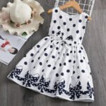 Little Girls' Dress Sundress Polka Dot Casual Lace Trims Print - Image 5