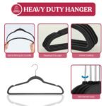 Lux Decor Collection Velvet Hangers Non-Slip Cloth Storage Organizer Space Saving Closet Clothing Hanger Pack - Bilde 7