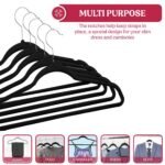Lux Decor Collection Velvet Hangers Non-Slip Cloth Storage Organizer Space Saving Closet Clothing Hanger Pack - Bilde 8