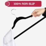 Lux Decor Collection Velvet Hangers Non-Slip Cloth Storage Organizer Space Saving Closet Clothing Hanger Pack - Bilde 9