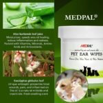 MedPal Cleaning Wipes for Dogs and Cats Prevent Ear Infections - Bilde 4