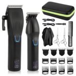 Men Electric Barber Clipper Hair Cutting Combo Set T Outliner Shaver Trimmers