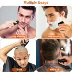 Men Rechargeable Cordless Beard Trimmer Grooming Kit - Bilde 11