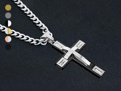 Men's Cross Necklaces in Stainless Steel - Bilde 9