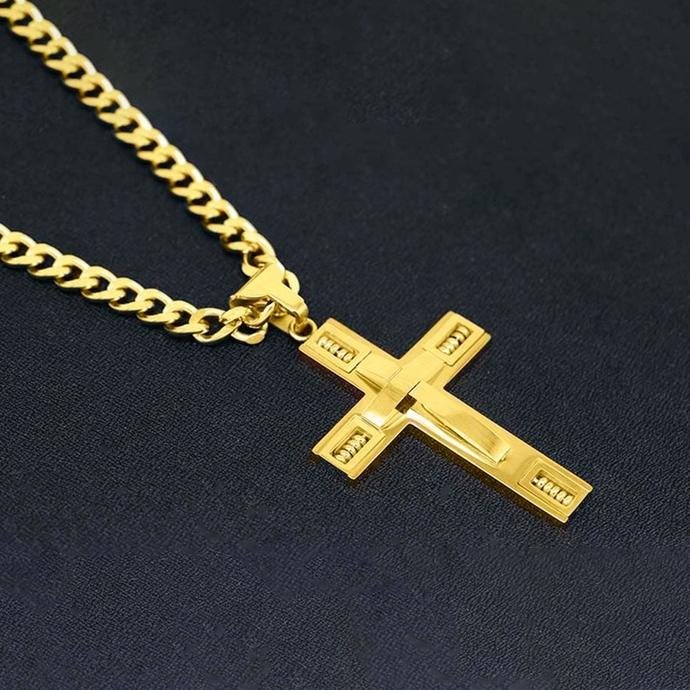 Men's Cross Necklaces in Stainless Steel - Bilde 6