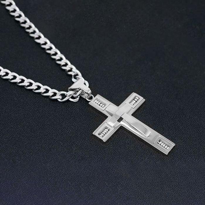 Men's Cross Necklaces in Stainless Steel - Bilde 4