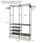 Metal Garment Rack Shoe Clothing Organizer Shelves - Image 7