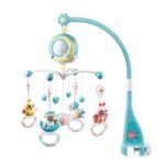 Mobile Star Projection Nursery Light Baby Rattle Toy with Music Box Remote Control - Image 2