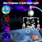 Mobile Star Projection Nursery Light Baby Rattle Toy with Music Box Remote Control - Image 12