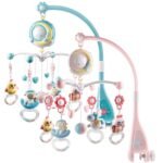 Mobile Star Projection Nursery Light Baby Rattle Toy with Music Box Remote Control