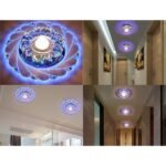 Modern Crystal LED Saving Bright Ceiling Blue Light Lamp Fixture Chandelier - Bilde 6