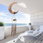 Moon Crackle Glass Ball Wind Chimes Solar Wind Chimes - Image 6