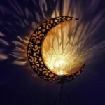 Moon Crackle Glass Ball Wind Chimes Solar Wind Chimes - Image 2