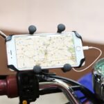 Motorcycle Handlebar Mount Holder with USB Charger - Bilde 2