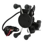 Motorcycle Handlebar Mount Holder with USB Charger - Bilde 5