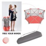 Odoland Safety Portable Playpen Infants Toddler Fence - Bilde 7